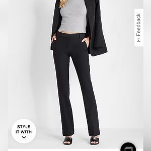 Express Publicist Barely Boot Mid rise Pants | Color: Black | Size: 4